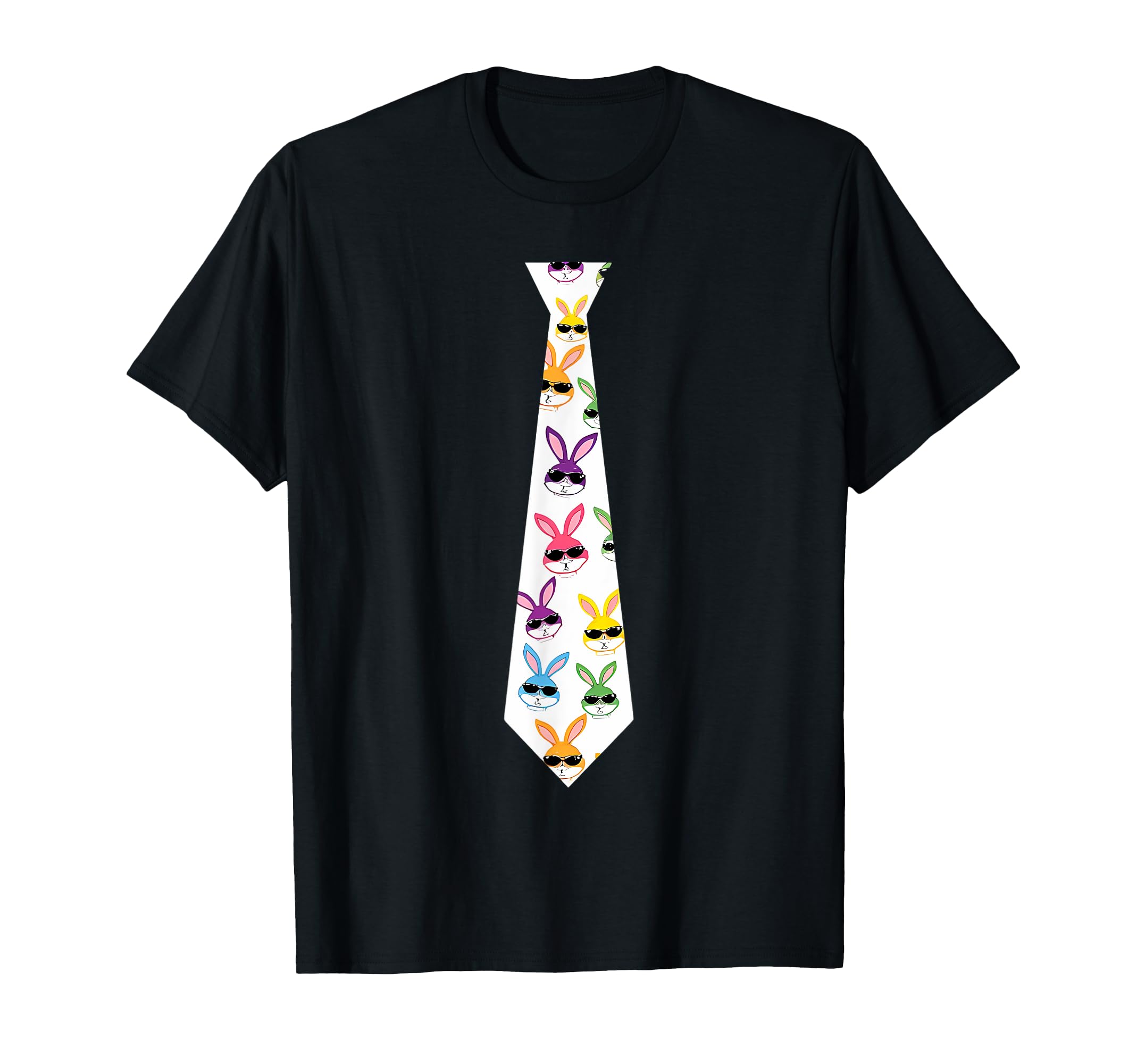 Funny Easter Bunny Tie Necktie Graphic for Boys Men Toddlers. T-Shirt
