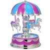 Carousel Music Box Rotate LED Light Luminous Purple Romantic Home Decoration Anniversary Birthday Wedding Gift