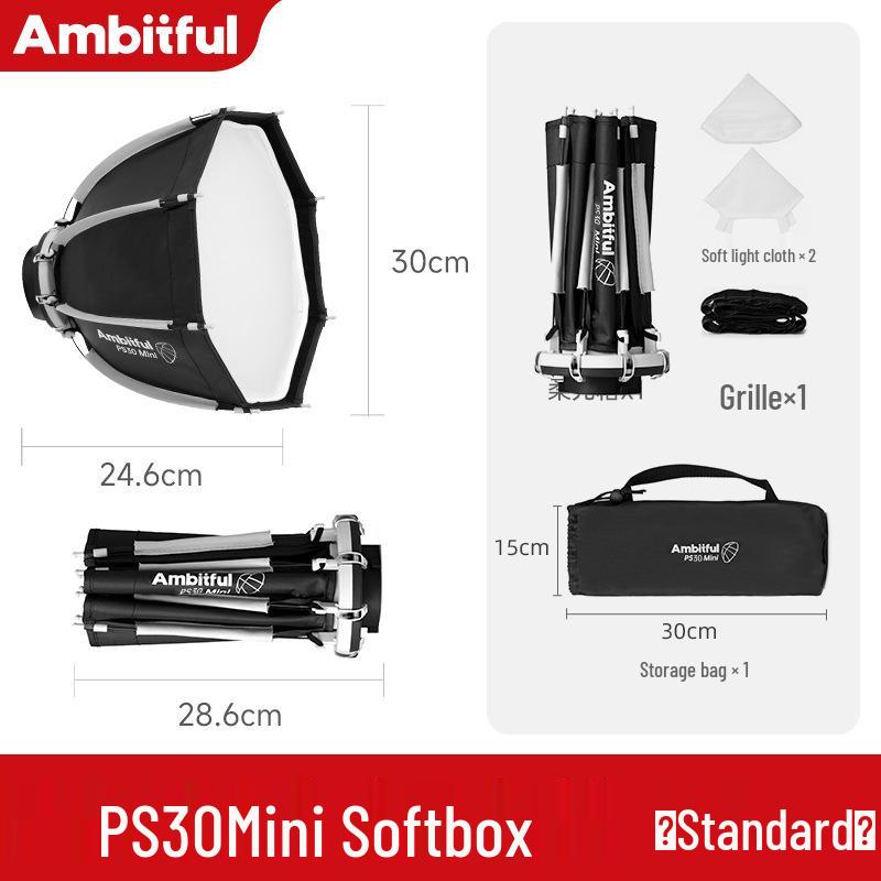 Ambitful Zhijie Quick-Install Octagonal Mini Softbox for Godox TT520II V1 Flash