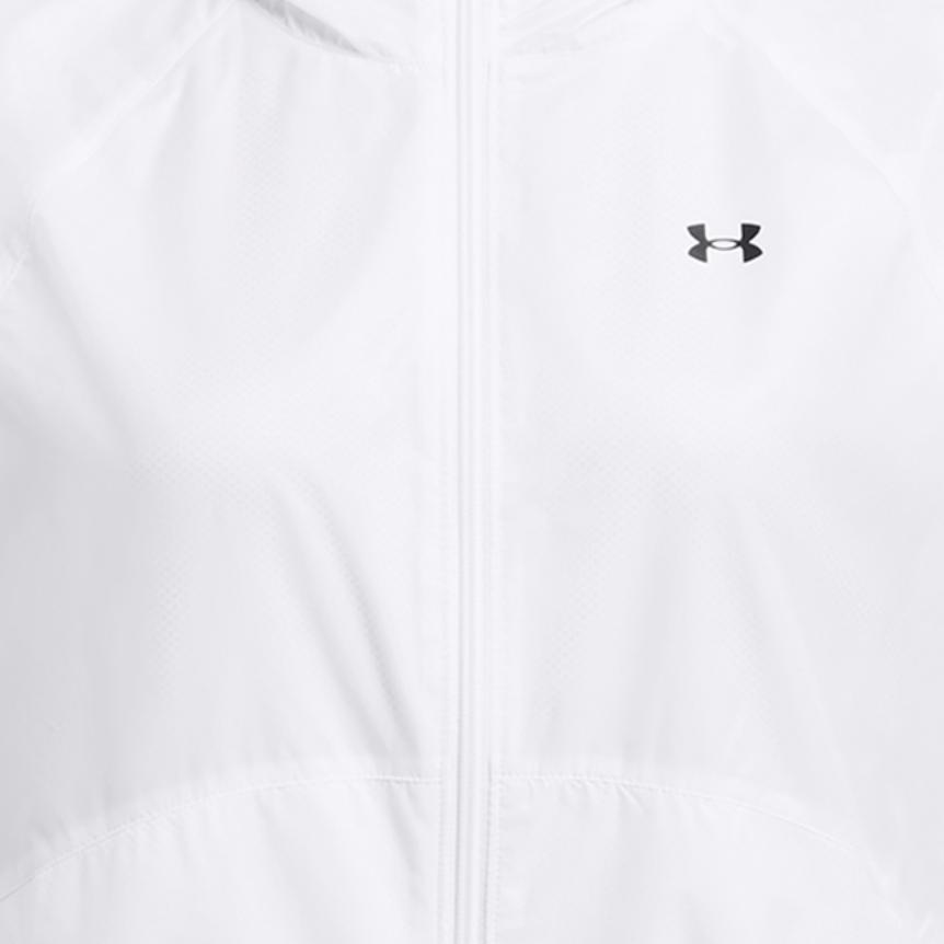 Under Armour UA Rival Solid Logo Casual Hoodie Jacket Women jackets White 1382698-100