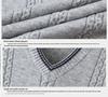 Men's Woodpecker Cashmere V-Neck Wool Vest - Solid Color, Sleeveless, Knit Sweater for Spring & Autumn