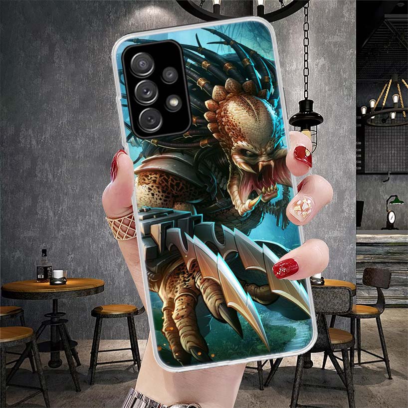 Alien Vs Predator Painted Soft Phone Case For Samsung Galaxy A13 A14 A15 A16 A17 A53 A54 A55 A56 A57 A33 A34 A35 A36 A37 A23 A24