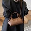 Fashion Brands Women Handbag Lichee Pattern Cloud Bags for Women Soft PU Leather Shoulder Crossbody Bag Ruched Clutch Bag