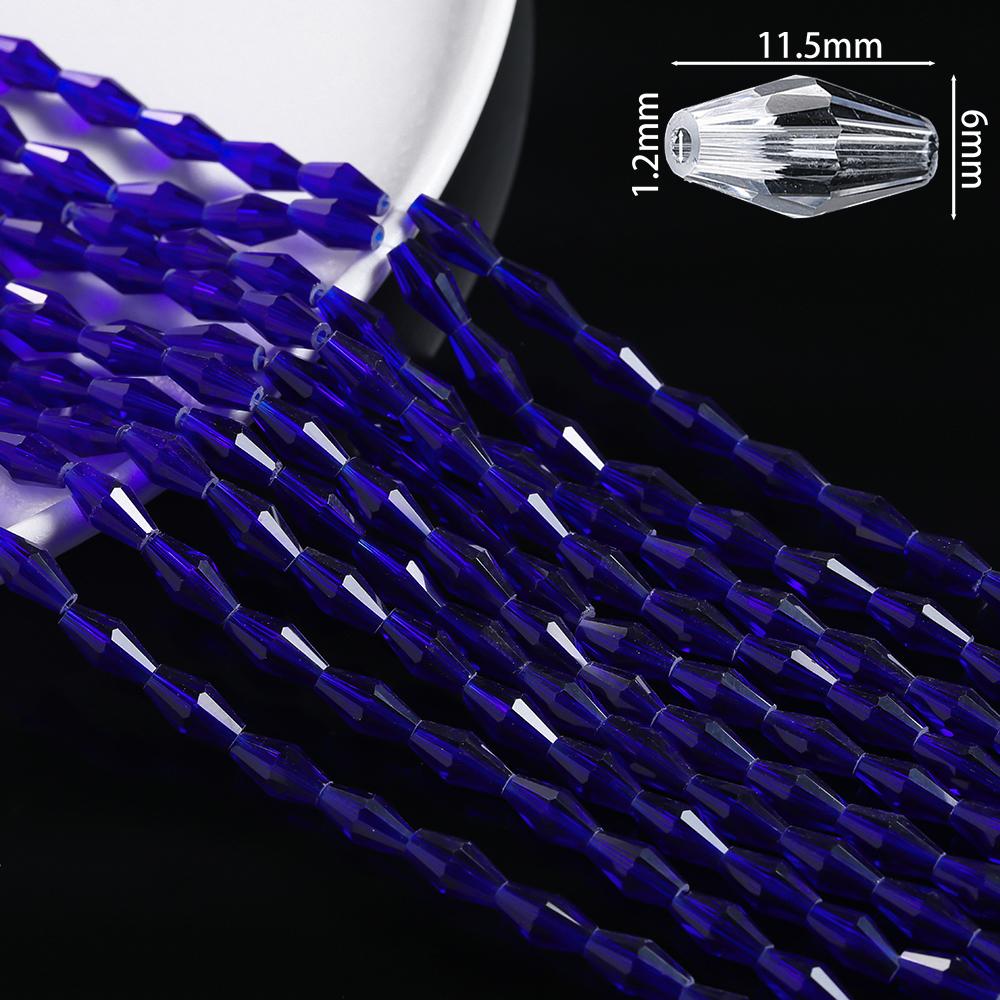 1 Strand About 50/67/72pcs Colored Faceted Bicone Glass Beads Spacer Beads for DIY Bracelets Necklaces Jewelry Making Supplies