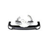 BMW X5 F15 (2014-2018) Tailpipe Upgrade: Round to Square Rear Bumper Exhaust Conversion Kit