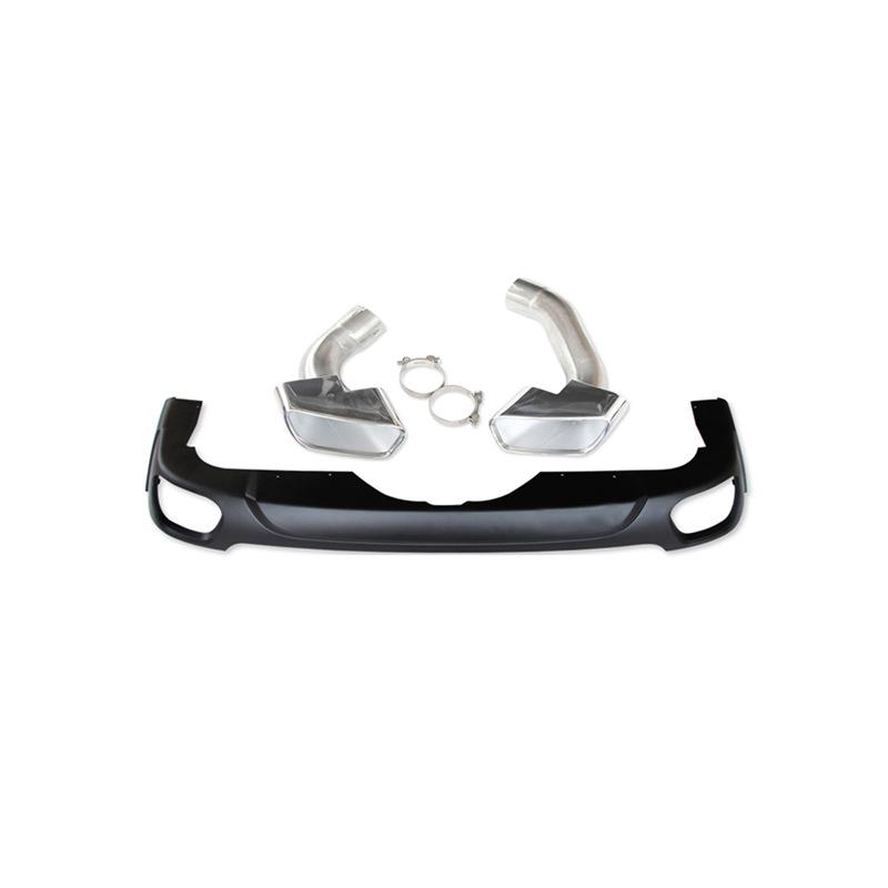 BMW X5 F15 (2014-2018) Tailpipe Upgrade: Round to Square Rear Bumper Exhaust Conversion Kit