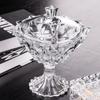 European-style Crystal Glass Ornaments with Lid Small Fruit Plate Home Living Room Large Storage Tank Home Decoration Sugar Tank