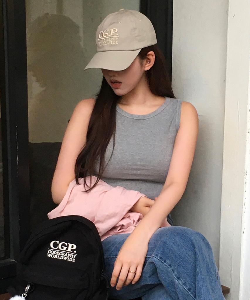 CGP Square Logo Ball Cap_Beige