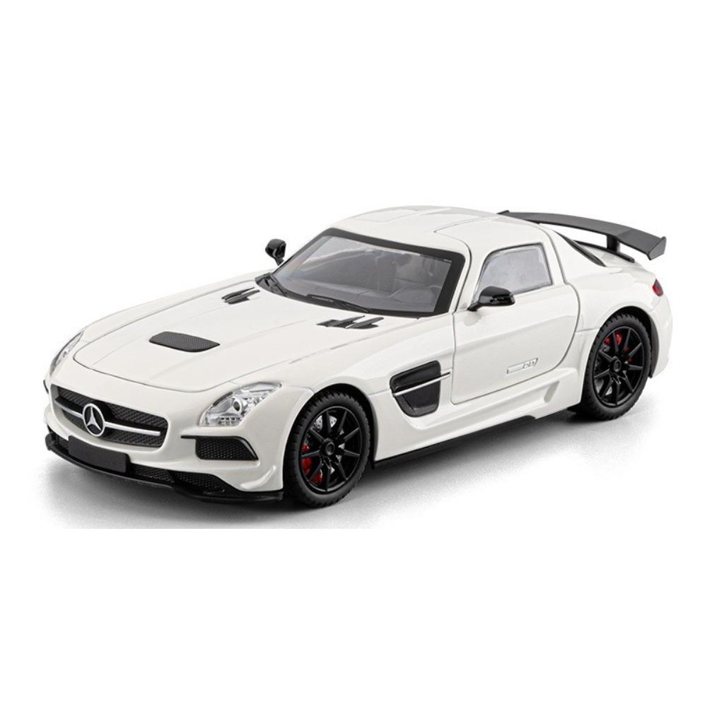 1/24 Alloy BENZ SLS Model Toys, Cool Sound and Light, Exquisite Desktop Ornaments, The Best Collection for Car Model Enthusiasts