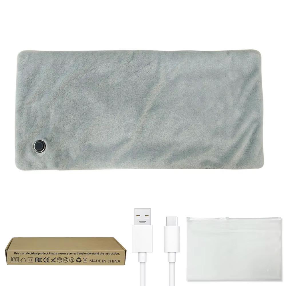 5V 2A 12x24 Inches Electric Blankets Heating Pad For Back/Shoulder/Neck/Knee/Leg Constant Temperature Type-C Waterproof Grey
