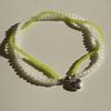 Twist Necklace - White and Green