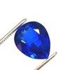 6 Ct CERTIFIED Natural Blue Sapphire Tanzanite Pear Cut Loose Gemstone Cut
