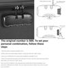 High Temperature Resistant Storage Bag Fireproof Waterproof Document Storage Bag with Combination Lock to Protect Valuables