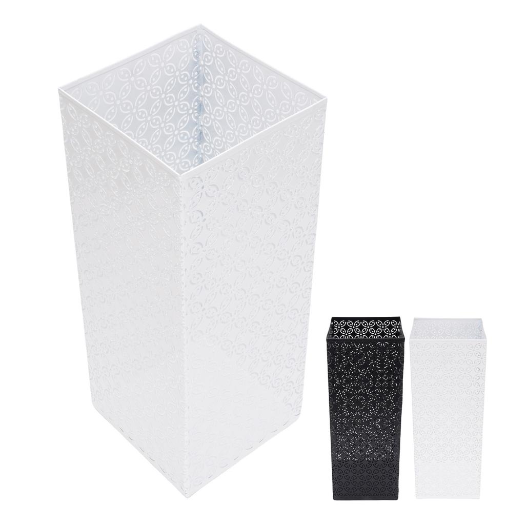 Square Umbrella Stand Rack for Entryway Metal Umbrella Holder Organizer Bin Hollow Out for Home Offi