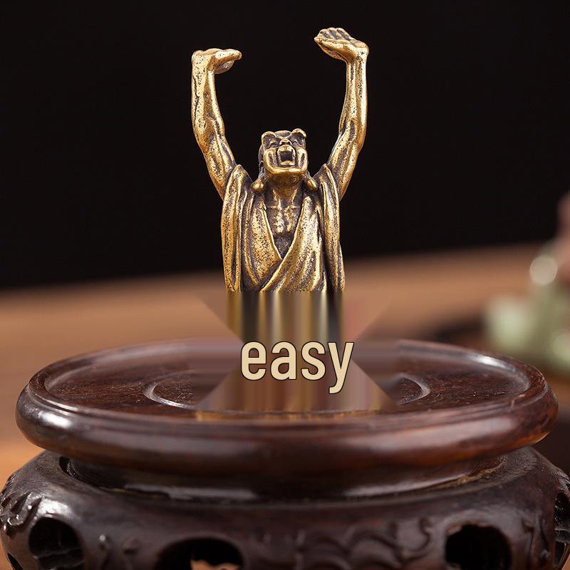 Eighteen Arhats Pure Brass Ornament Set: Copper Desktop Crafts & Gifts