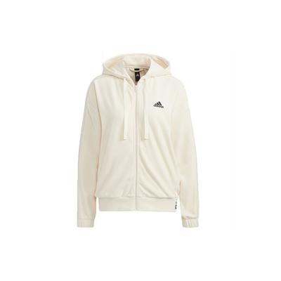 Velour Jacket With Small Logo And Drawstring Hood Women Outerwear Off-White HG1836