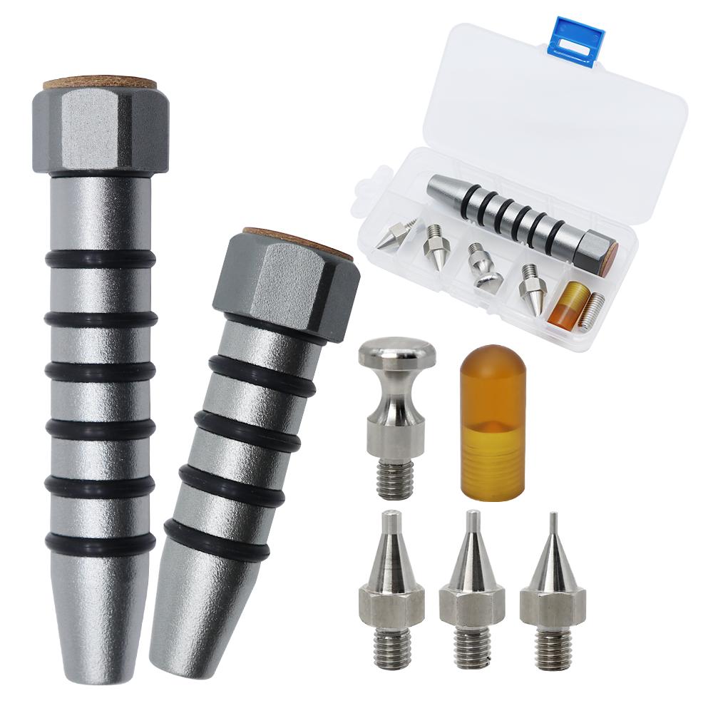 Car dent repair tool with interchangeable head body repair leveling pen stainless steel head percussion hammer dent repair pen