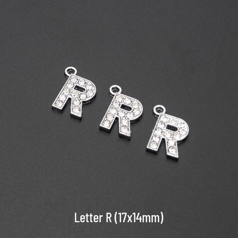 Alloy DIY English Letter & Number Necklace Pendant - Creative Jewelry & Handmade Accessories.