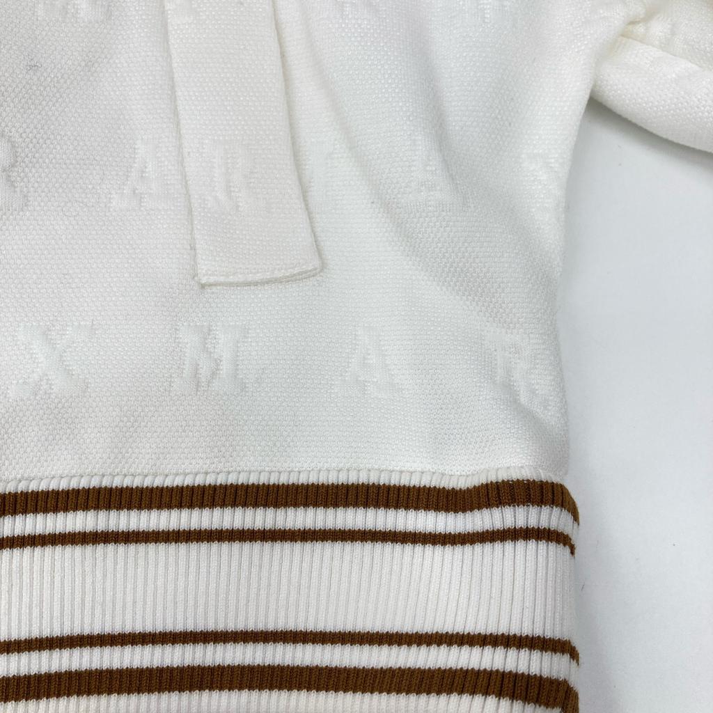 Max Mara 2319110332 CARTONE BURSON JACQUARD LOGO Jacket 38 whiteUsed