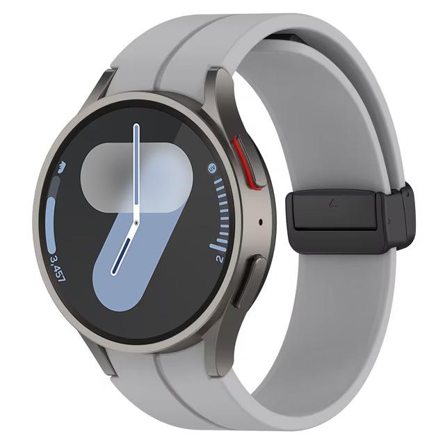 Band for Samsung Watch 6 strap 7/4/5/5 Pro/4 6 classic 44mm 40mm No Gaps Magnetic belt Silicone bracelet correa Galaxy Watch 7