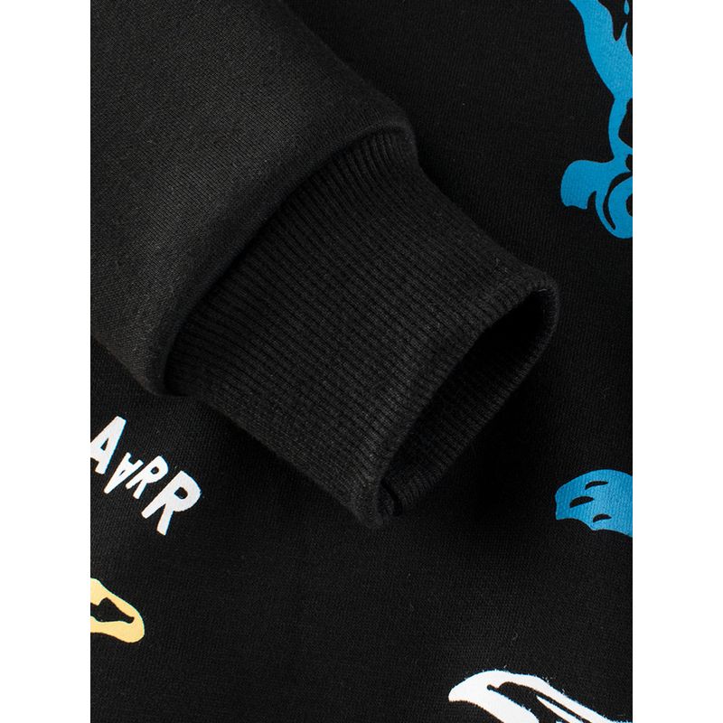 27Kids Children's Clothing Autumn and Winter Children's Sweatshirt Fleece-Lined Clothes Boys' Dinosaur Fleece Tops Boys' Pullover Shirts