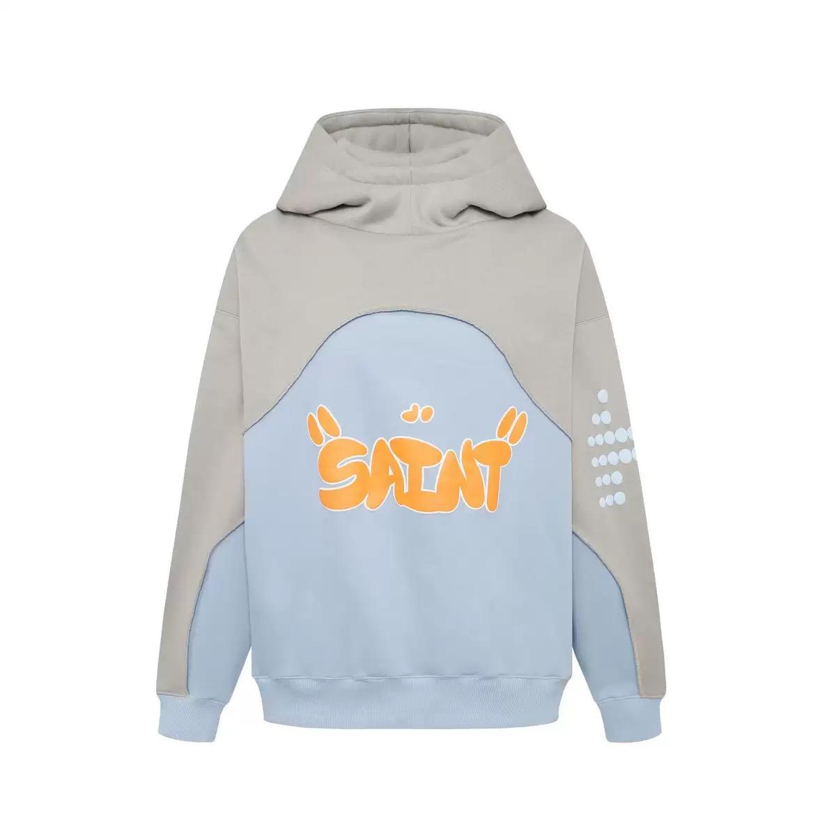 

RogueWave Осень Зима Новая Модная Толстовка с 3D-пеной, Контрастным Цветом, Бархатная, С Открытыми Плечами, В Стиле Пэчворк, Шикарная Толстовка S синий