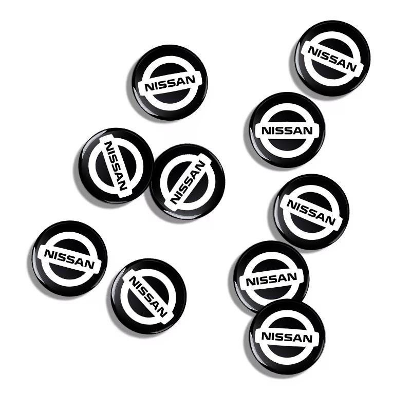 14mm Car Key Emblem Stickers Auto Control Key Logo Styling For Nissan Nismo Qashqai X J10 Trail Tiida Juke Teana Pulsar Altima