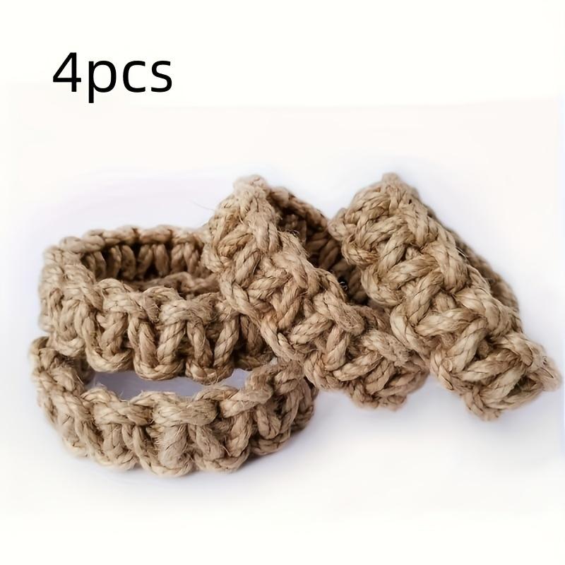 4/8 Pieces Bohemian Style Handwoven Curtain Tiebacks, Simple Curtain Clips Back Support