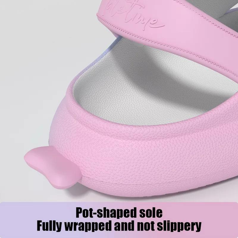 Fashion Shevalues Summer Shark Sandals For Children Lovely Cartton Kids Slippers Soft Sole Non-slip Beach Slides Fashion Shark Slippers