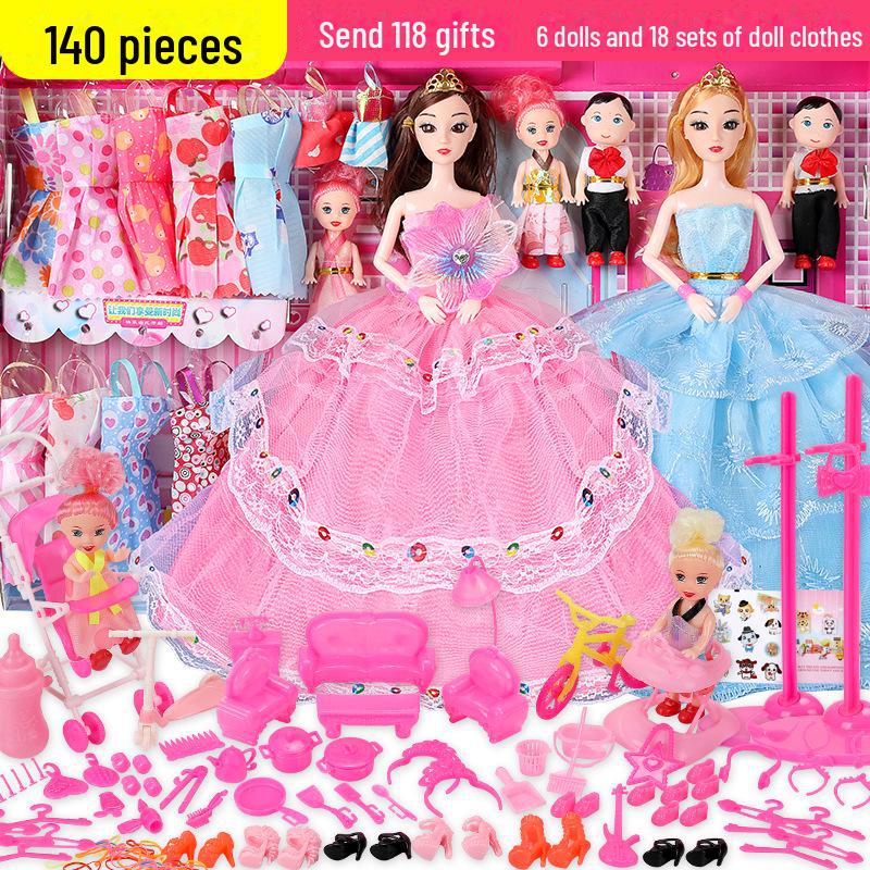 

Подарочный набор для детей: кукла Барби и папа, 30 см, принцесса, нарядная Barbie Doll Gift Box