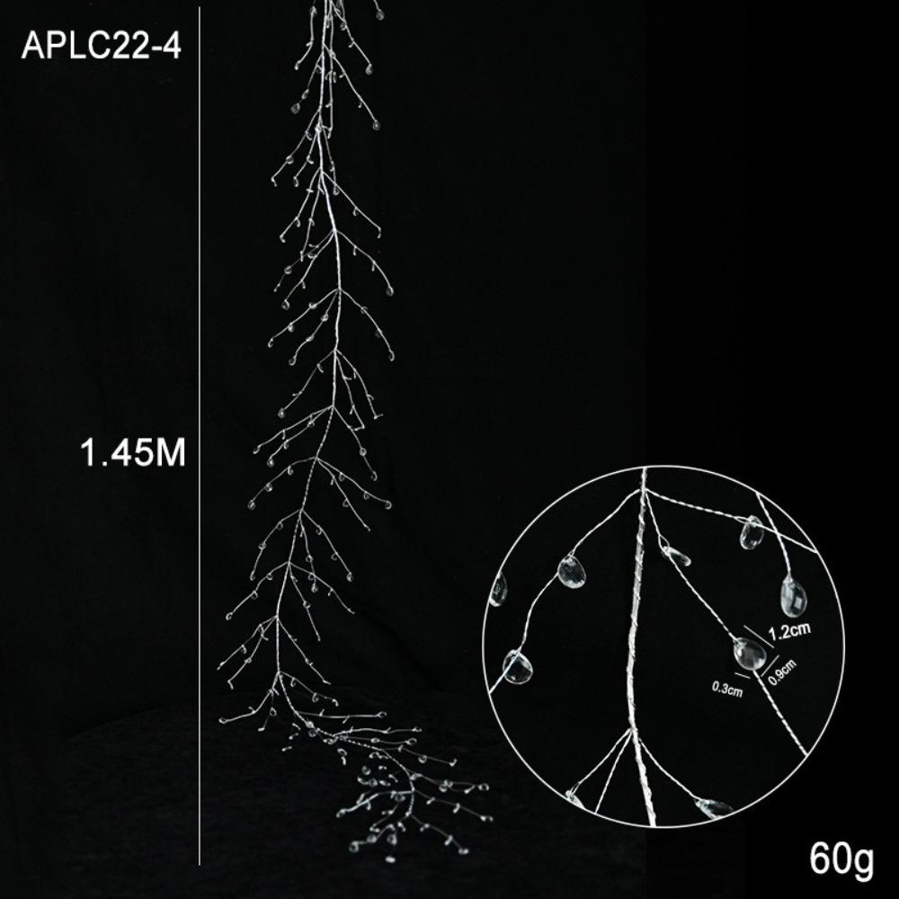 

Хрустальная имитация жемчужной цепочки Рождественские подвески Новогодние креативные украшения для елки Подвеска