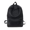 College student backpack waterproof leather casual large-capacity backpack high school student computer bag