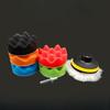 5Pcs/set Car Waxing Beauty Polishing Disc Wool Polishing Wheel Self-adhesive Pad Sponge Ball Polishing Machine Waxing Sponge Disc