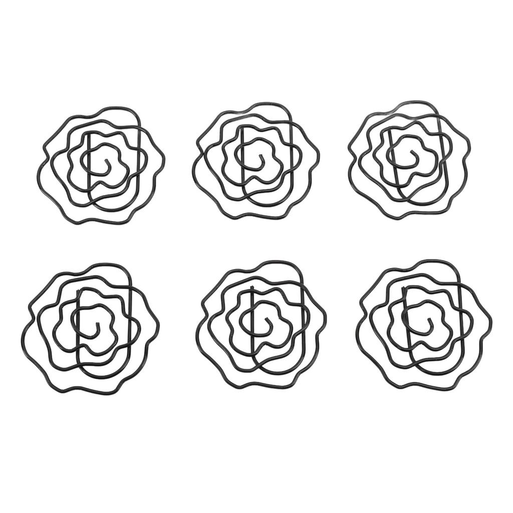 50pcs Paper Clips Cute   Shaped Decorative Metal Paperclips with Storage Box for School