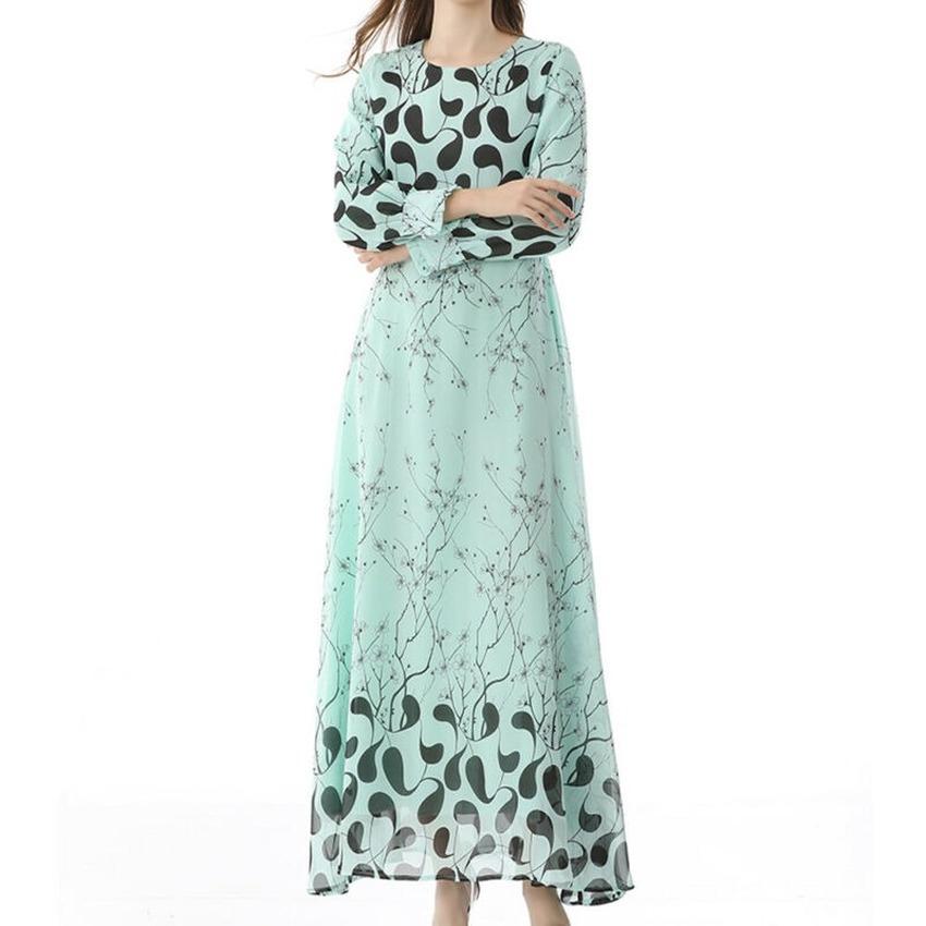 Buy Floral Long Sleeve Maxi Dress 