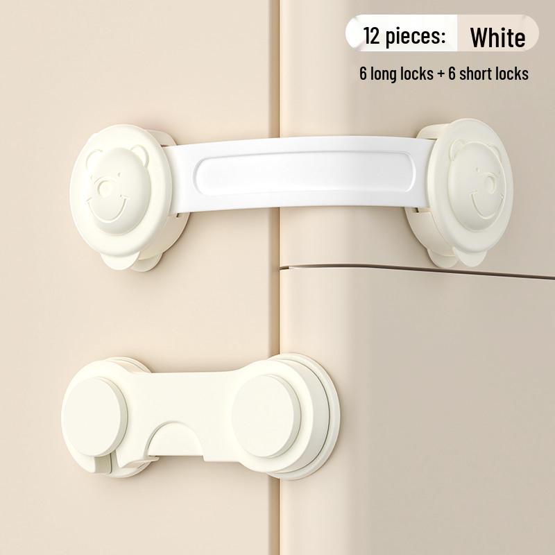 Child Safety Drawer and Door Lock - Anti-Pinch, Anti-Open Protection for Cabinets and Refrigerators