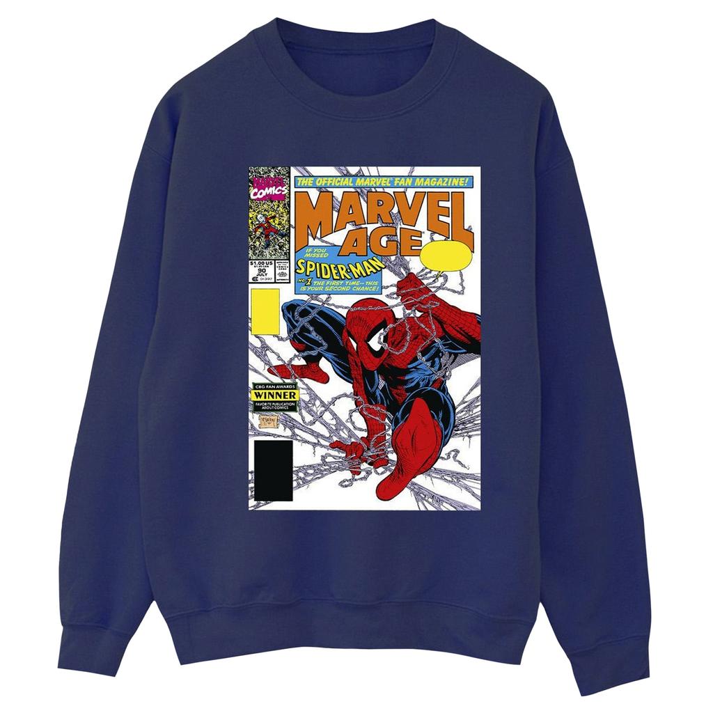 Marvel Womens/Ladies Spider-Man Marvel Age Comic Cover Sweatshirt