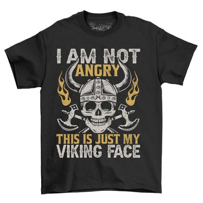 Viking Face ''I Am Not'' T-Shirt Mens Womens Tees Top - Funny Norse Warrior Design, Unisex Printed Tee.