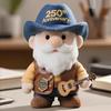 America 250th Anniversary Gnome Ornament Mini Design Portable Decorative Gnome Sculpture with Even Color