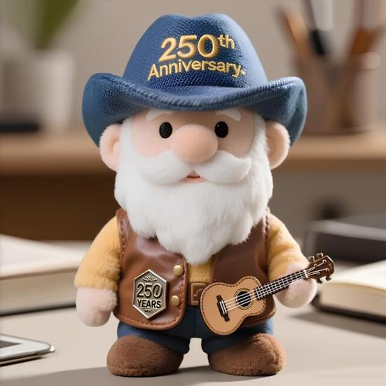 America 250th Anniversary Gnome Ornament Mini Design Portable Decorative Gnome Sculpture with Even Color