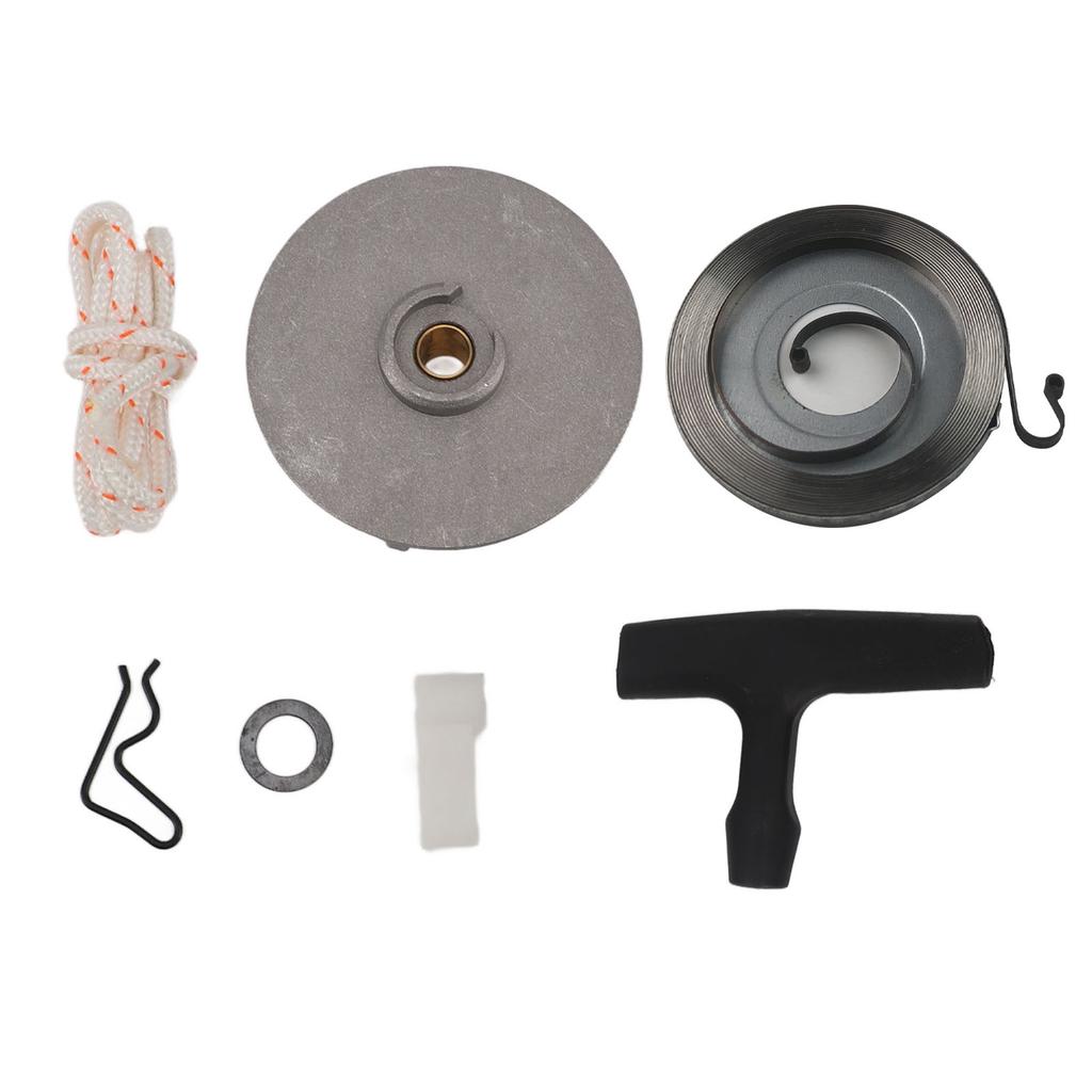 Conjunto de Partida para Motosserra Kit de Reparo de Partida por Recuo Fácil Instalação Durável Peças de Motosserra para TS350 038 041 MS380