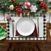 4Pieces Stylish Christmas Table Decor Placemats Table Mats for Holiday Dining Placemat Washable