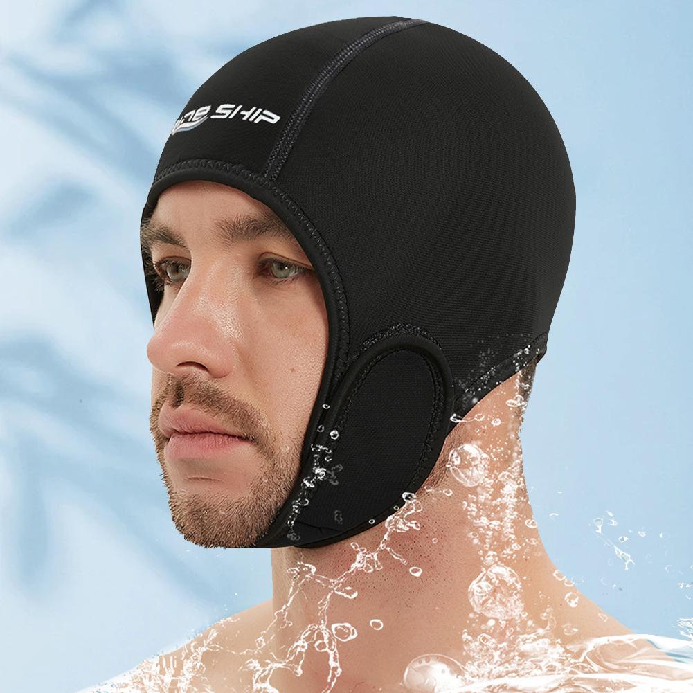 2mm Neoprene Dive Hood Scuba Diving Hood Stretchable Wetsuit Hood Swim Cap Surfing Head Cover for Boating Kayaking Canoeing