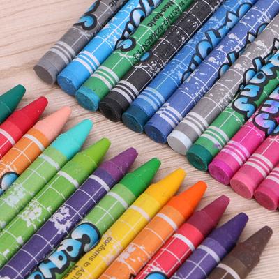 Safety Student Drawing Crayons Set Colorful Kids Paint Stik Pen 8 /12 /24 Color