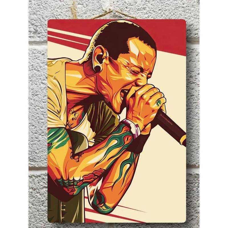 Металлическая табличка Linkin Park, Винтажный постер группы, Настенное искусство 30