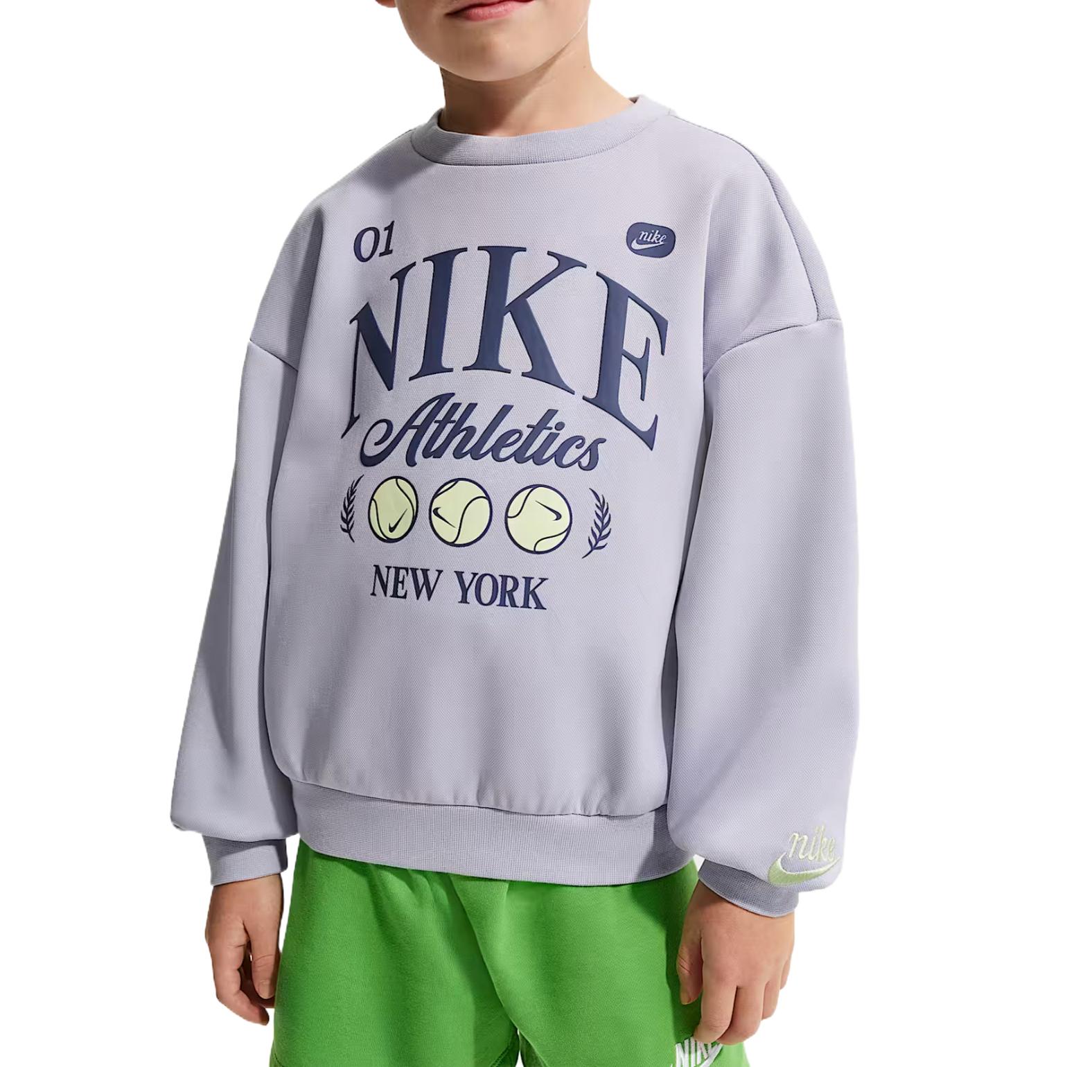 Nike Sweatshirt Tennis Lifestyle Crew Neck Soft Knit Kids Kids tops IR8104-057 7