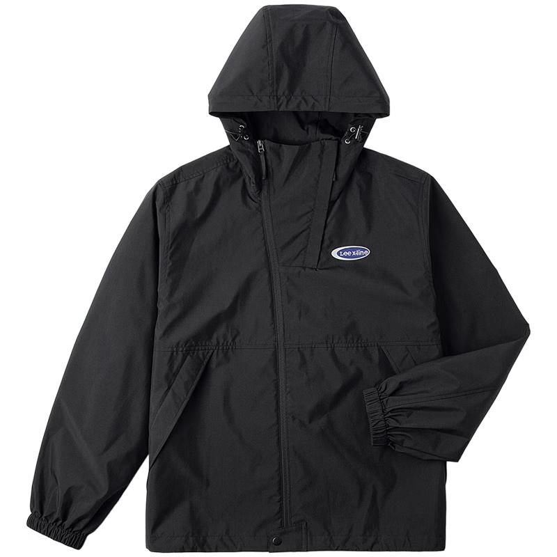 

Lee Men s Y2K Laser Pattern Lightweight Hooded Jacket L