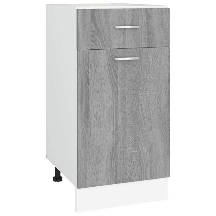 VidaXL Lower Drawer Cabinet "Lyon" Sonoma Grey 40 X 46 X 81.5 Cm Engineered Wood 815571