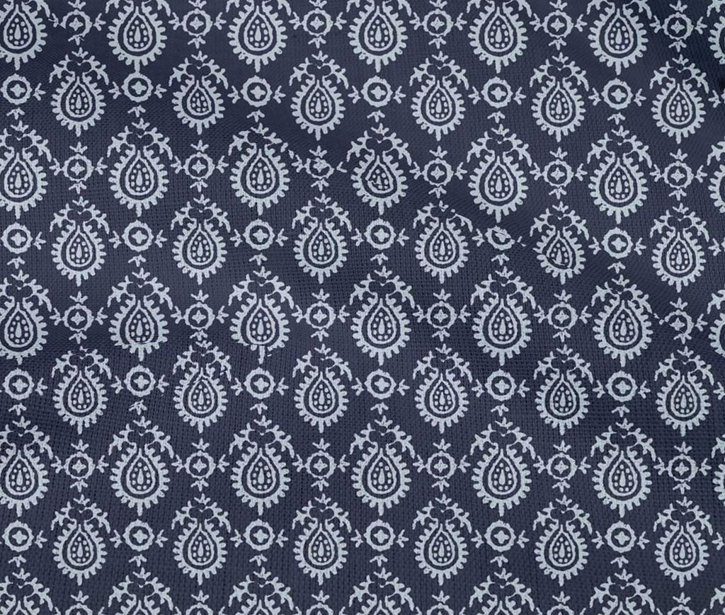 oneOone Tela flexible de algodón con estampado floral de bloques cortados a medida de 40 pulgadas de ancho