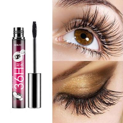 Rímel à prova d'água à prova de manchas feminino gel preto maquiagem de cílios ondulados grossos